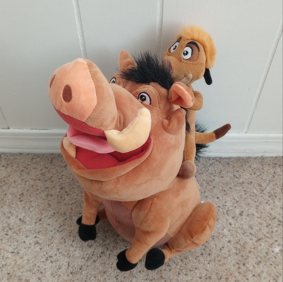 Disney's The Lion King Timon and Pumbaa Plushie - Picture 1 of 6